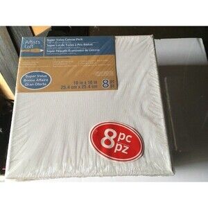 Artist Loft 10x10 Super Value Canvas pack 8pc